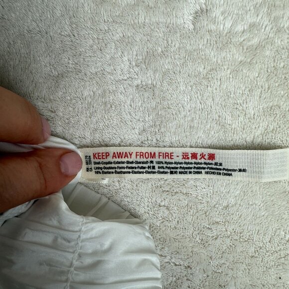 Free People Optic White The Way Home Running Shorts w/Liner Size M Nylon Blend - Picture 7 of 9